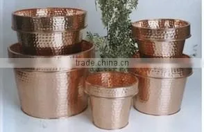 Copper Pot,flower Pots, Assorted Planter Sizes Sets of 5 , thumbnail-1