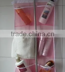 Hanging Mesh Pocket Organizer/6 Pockets Hanging Mesh Shower Caddy/Shower Organizer thumbnail-3