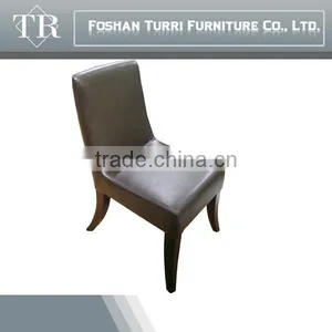 Simple Design Modern Solid Wood and Leather Dinning Chair thumbnail-5