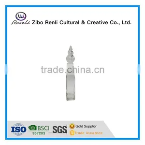Clear Threaded Glass Oil Vinegar Bottle and Airtight Bird Cork Stopper thumbnail-2