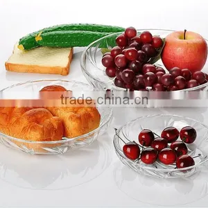 9"" Clear Glass Salad Bowl China Dinner Ware thumbnail-1