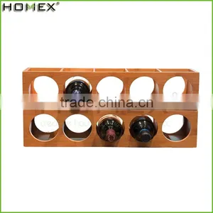 Simple Bamboo Wine Rack Cabinet/Wine Rack Wall/Homex_Factory thumbnail-2