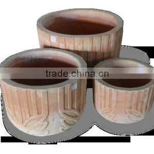 Mekong Delta Terracotta Pot Outdoor - Pottery Planters thumbnail-1