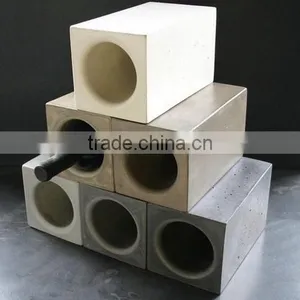 Handmade Concrete Rectangular Red Wine Cooler Colorful thumbnail-1