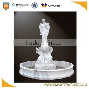 White Color Marble Water Fountain Sale for Projects thumbnail-1