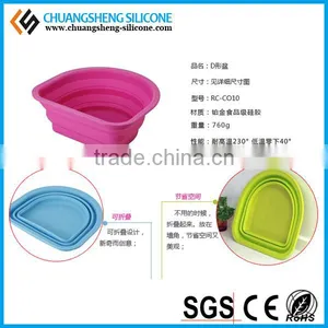 Food Grade Silicone Folding Case, Silicone Bowl, Table Foldable Silicone Box thumbnail-4