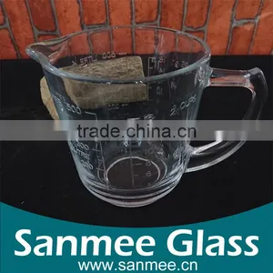 500ml Cheap Price Measuring Glass Water Jug With Side Handle thumbnail-1