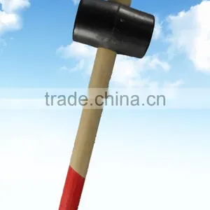 Rubber Mallet Hammer With Wooden Handle thumbnail-1