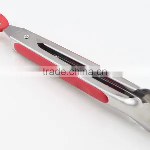 9 Inch Mini Kitchen Ware Stainless Steel Tongs thumbnail-3