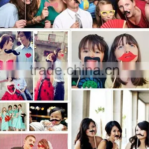 Party Photo Prop 31pcs Mustache on a Stick Set Photo Prop thumbnail-6