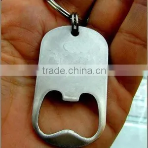 Stainless Steel Dog Tag Shaped Bottle Opener thumbnail-1