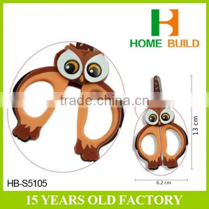 Factory Price HB-S5105 5" Owl Pattern Kid Cartoon Scissors thumbnail-4