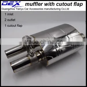 Performance Muffler With Exhaust Cutout Kit in Exhaust System thumbnail-1