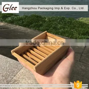 Useful Simple Creative Cute Bamboo Soap Box thumbnail-1