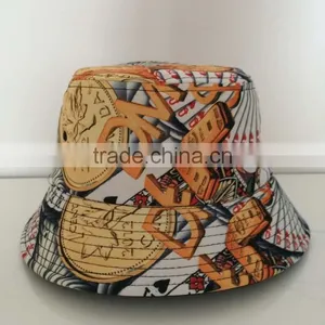 Printing Fisherman Hat And Double Side Reversable Bucket Hat thumbnail-4