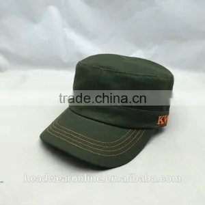 Customize Fashion Army Green Military Caps and Flat Caps With Dongguan Factory thumbnail-1