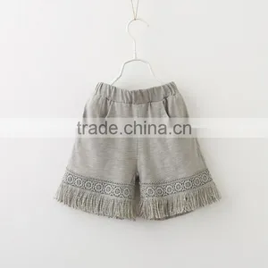2017 Wholesale Kids Girl Fringed Clothing Short Sets for Summer thumbnail-5