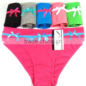 Cute Bow Girls Briefs Breathable Cotton Women's Panties Sexy Lingerie thumbnail-3
