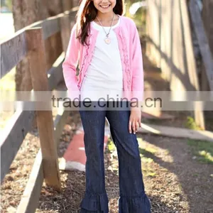 2017 New Arrival Boutique Girl Clothing Baby Clothes Kid Children Shorts Wholesale New Model Jeans Pants thumbnail-4