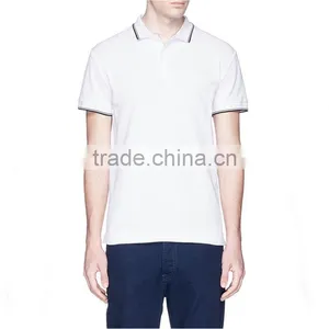 China Wholesale Blank White Polo Shirts Cheap Double Collar Polo Shirt thumbnail-1