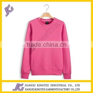 T/C80/20 Fleece Ladies Round Neck Sweater thumbnail-2