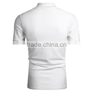 T Shirt Printing Custom Design Embroidery Mens Microfiber Polo Shirt thumbnail-4