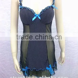 Sheer Lingerie Ladies Fashion Striped Lingerie Shaper Sexy Underwear thumbnail-1