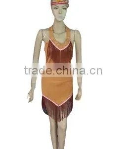 Walson Clothes Apparel Hot China Instyles 2015 Disfraz Clothes 20s Ladies Womens Adult Native Indian Costume Halloween Costumee thumbnail-1