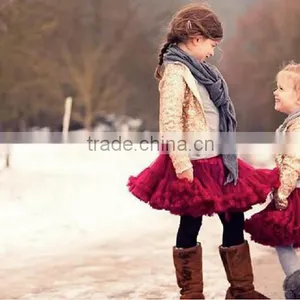 Cheap 2015 Multi Color Summer Boutique Baby Dance Tutu Skirts Chiffon Pettiskirt Tutu Newborn Valentine Petit Skirt Fluffy thumbnail-5