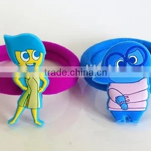 Inside Out Cartoon Characters Decorative Elastic Hair Tie for Kids thumbnail-2