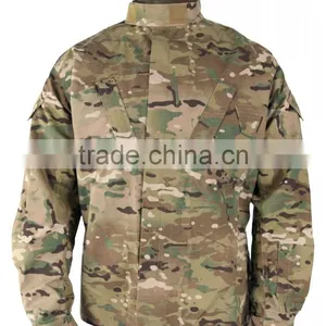 Military Camoflage Camo Shirt Army Combat ACU Jacket thumbnail-1