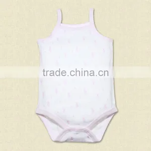 High Quality Custom Printing String Cotton Baby Romper Bodysuit thumbnail-3