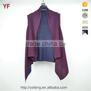 Fashion Cotton Poncho Women Knit Sweater Wholesale thumbnail-1