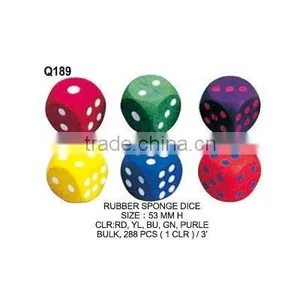 (Q189) RUBBER SPONGE DICE thumbnail-1