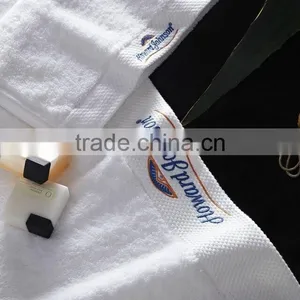 Hotel Embroidery White Satin Edge Towel thumbnail-1