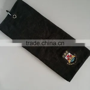 100% Cotton Customized Tri-fold Terry Velour Golf Towels thumbnail-3