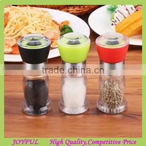 Factory Supplier Mini Glass Salt and Pepper Grinder Set thumbnail-1