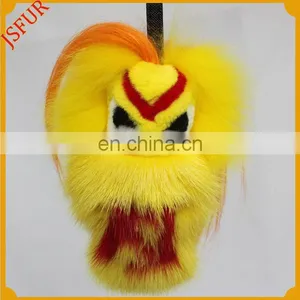 2016 New Design Accessory With Fox/Goat Fur Monster Keychain thumbnail-1