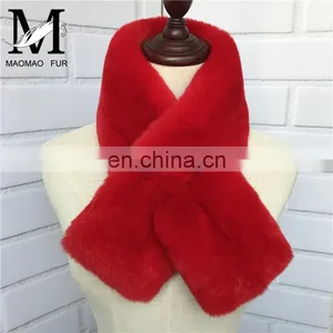 2016 Winter Women Real Rabbit Fur Scarf Wholesale / Scarf Factory China thumbnail-2