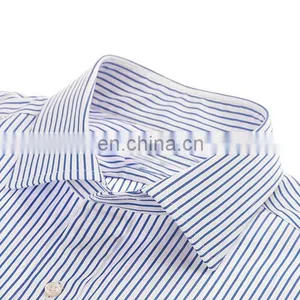 Fashion Slim Fit Stripe Shirt Business Men Dress Shirt in ShenZhen thumbnail-3