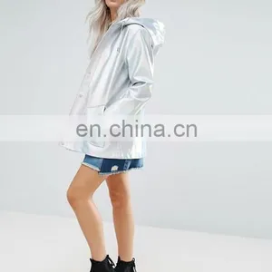 2016 New Fashion Winter Women Sliver Metallic Jacket Slim Long Coat Jacket From China thumbnail-4