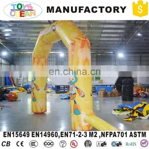 3x3m Yellow Inflatable Arch With Prinitng for Advertising thumbnail-3
