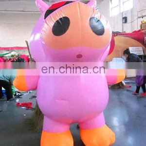 Costume Inflatable Pig Cartoon for Advertising /inflatable Pig thumbnail-1