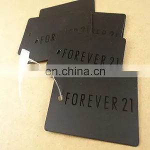 Black Plastic Tags for Clothing thumbnail-1