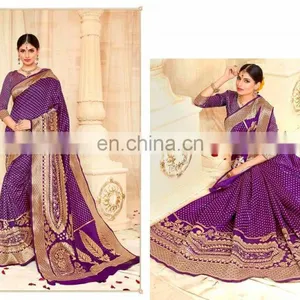 Partywear Silk Saree thumbnail-3