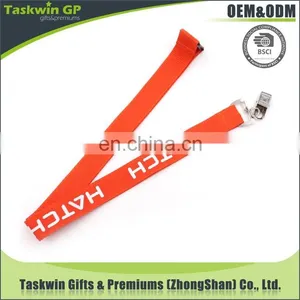 Cheap Custom Heat Transfer Red Polyester Lanyards no Minimum Order Lanyards thumbnail-5