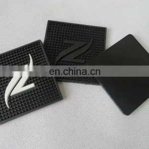 3D Custom PVC Glass Drink Coaster With Embossed Logo for Mass Selling thumbnail-2