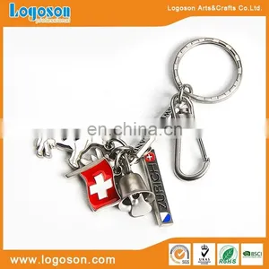 Custom Effier Tower Heart Pendant Paris Metal Keychain Pendants thumbnail-2