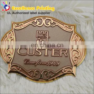 Professional OEM Supply Customized Aluminum Metal Sticker thumbnail-1