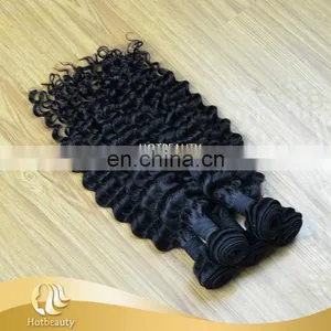 5a Virgin Mongolian Hair Unprocessed, Deep Wave Extensions. thumbnail-2